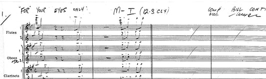 score image from For Your Eyes Only